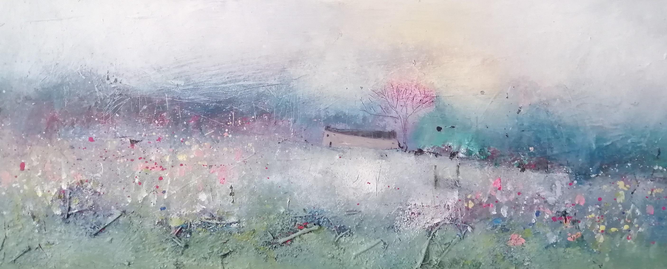 Lisa House Abstract Painting - Wensleydale in Spring