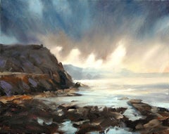 Cape Cornwall, contemporary painting for sale by Trevor Waugh
