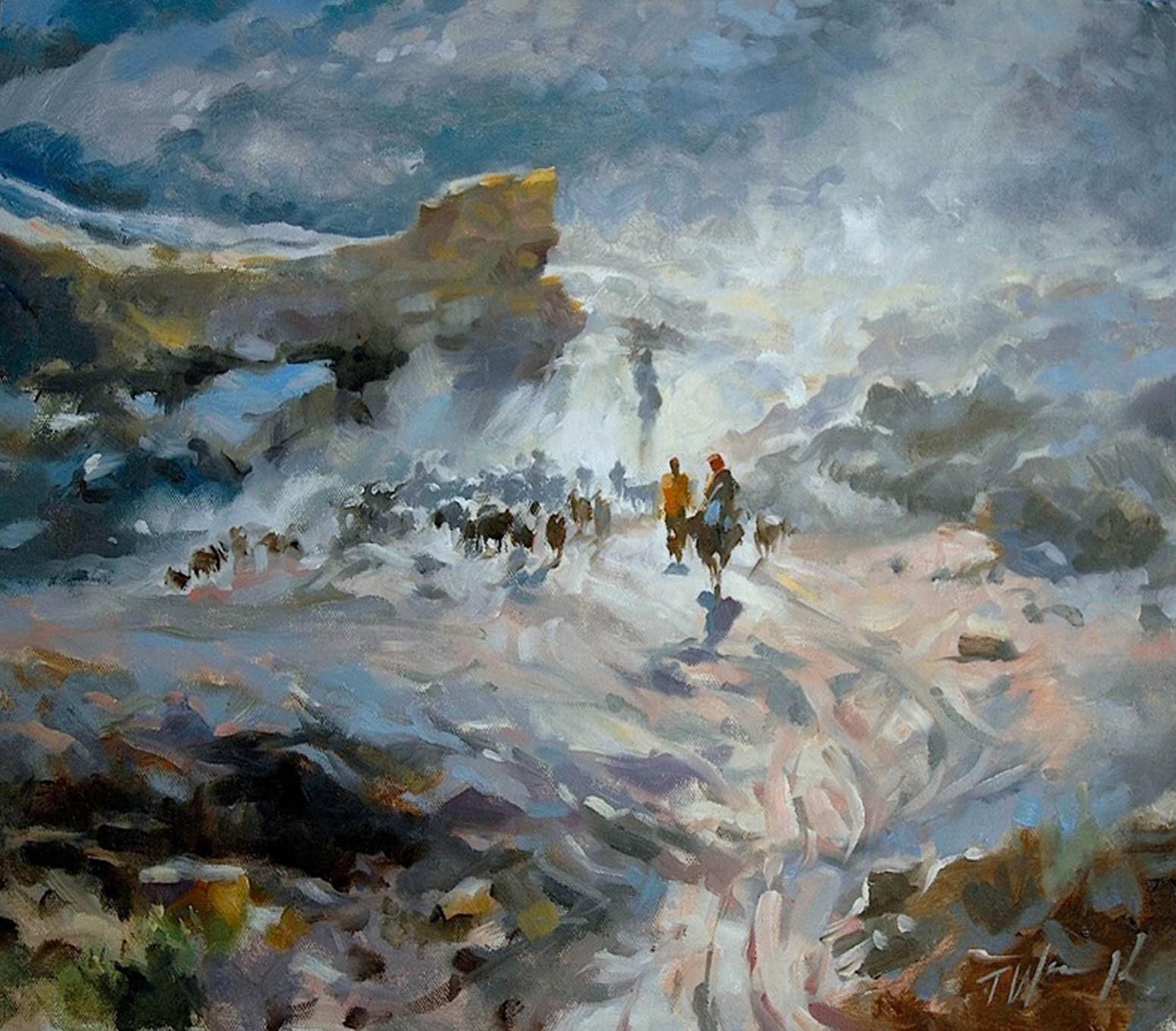 Abstract Painting di Trevor Waugh - Attraversamento