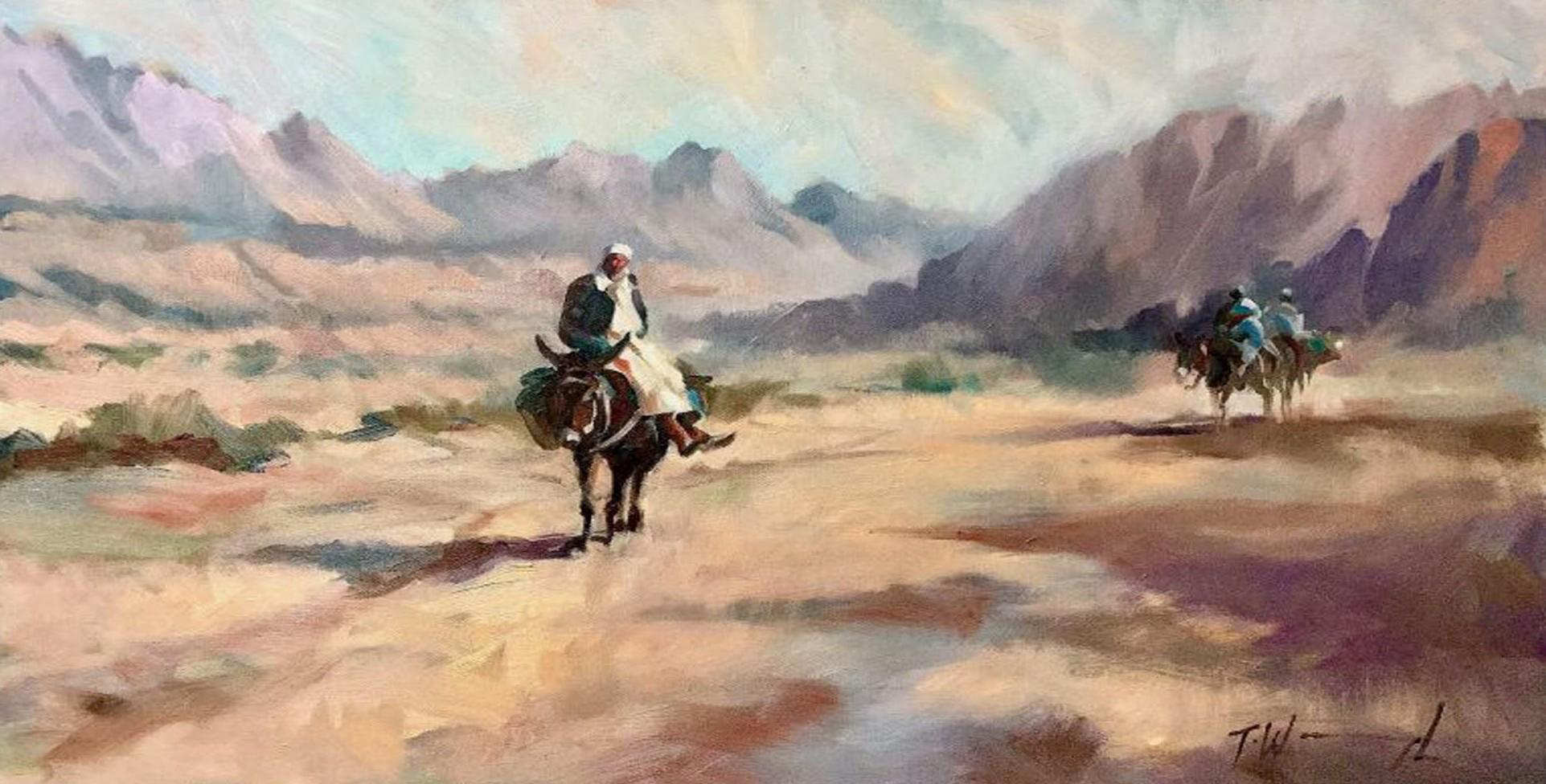 Animal Painting di Trevor Waugh - Montagna dell'Alto Atlante, Marocco