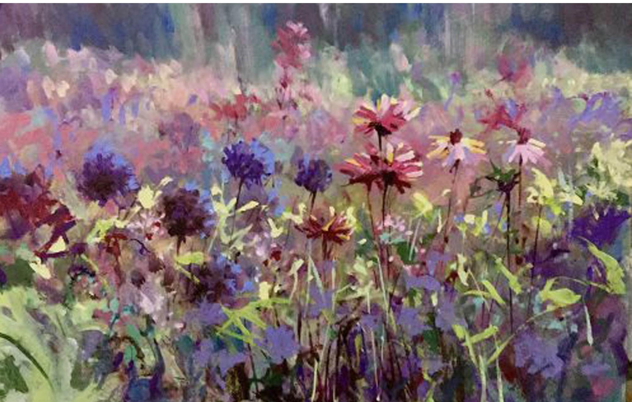 Trevor Waugh Still-Life Painting - Flower Field