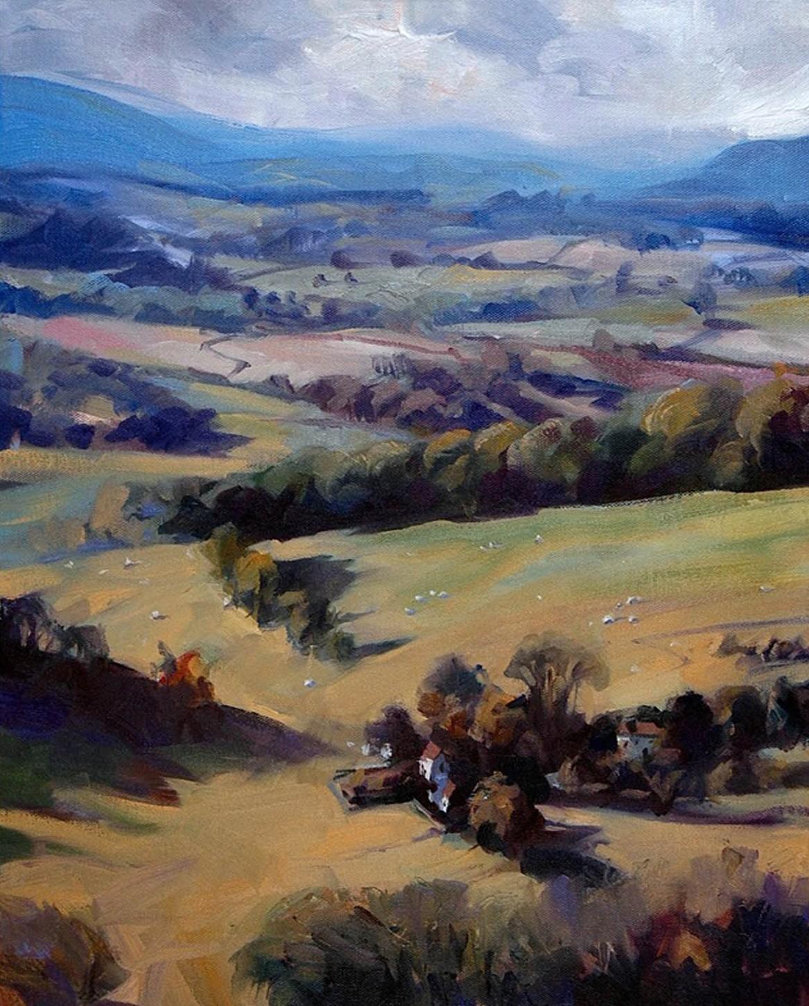 Trevor Waugh Landscape Painting - The Malvern Hills