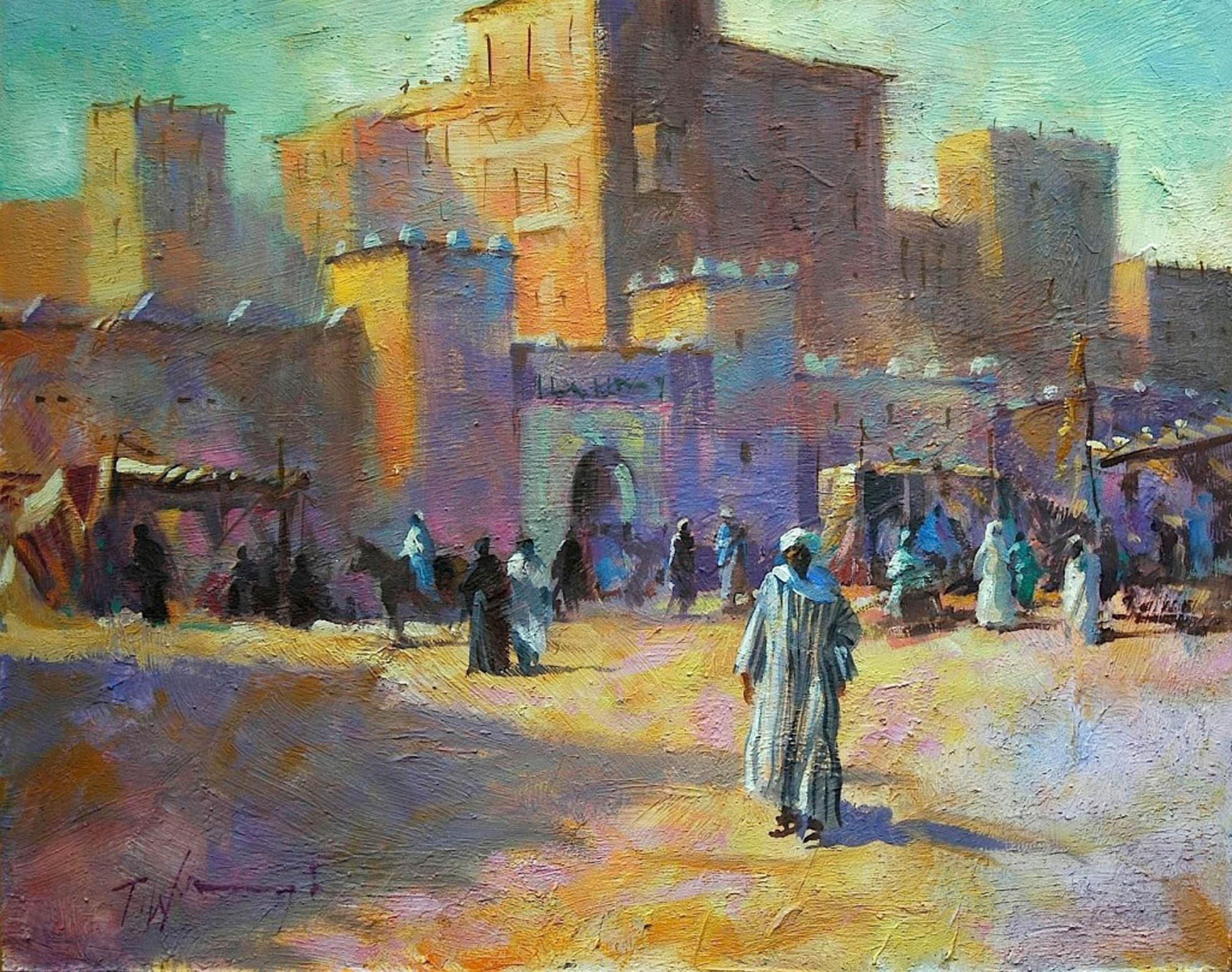 Trevor Waugh Landscape Painting - Medina Morocco