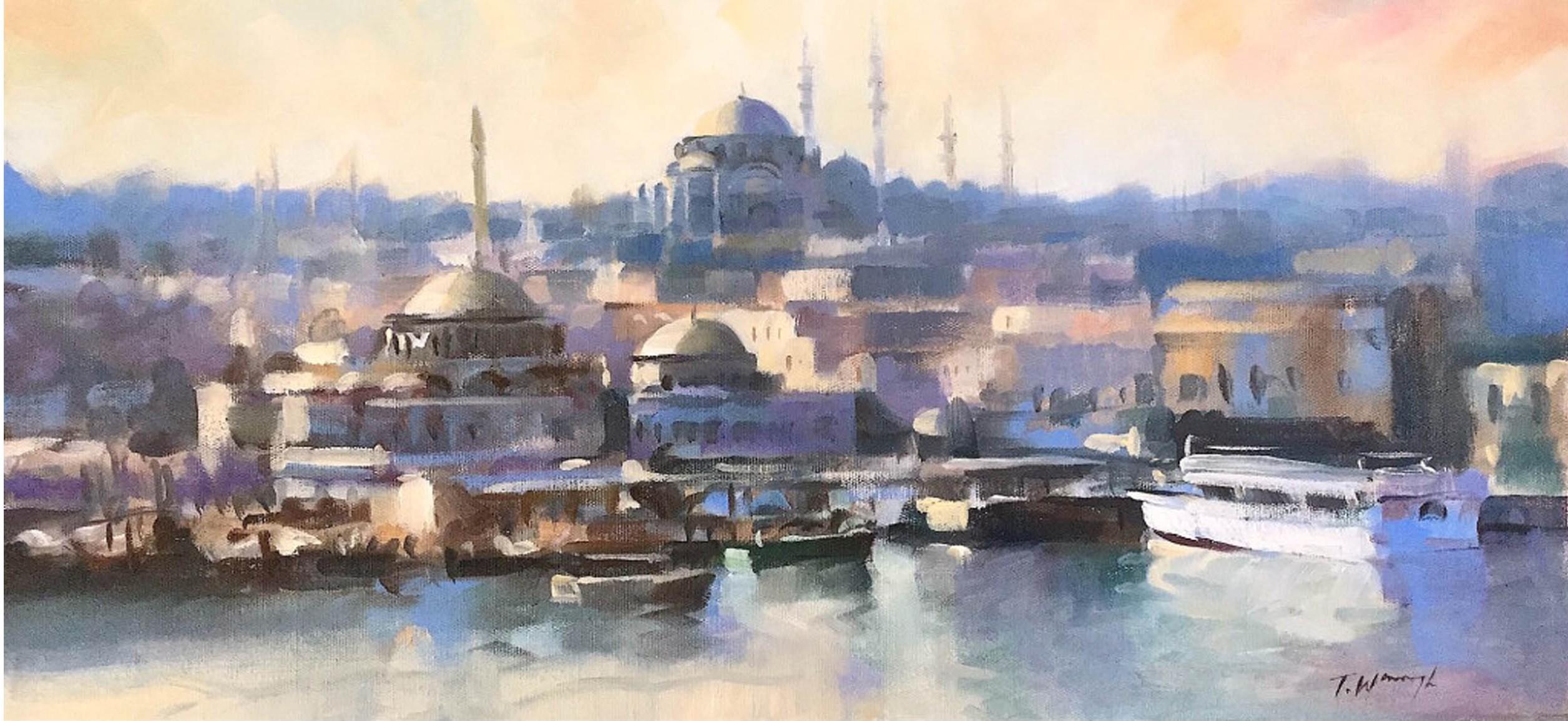 Trevor Waugh Landscape Painting - Istanbul Impression