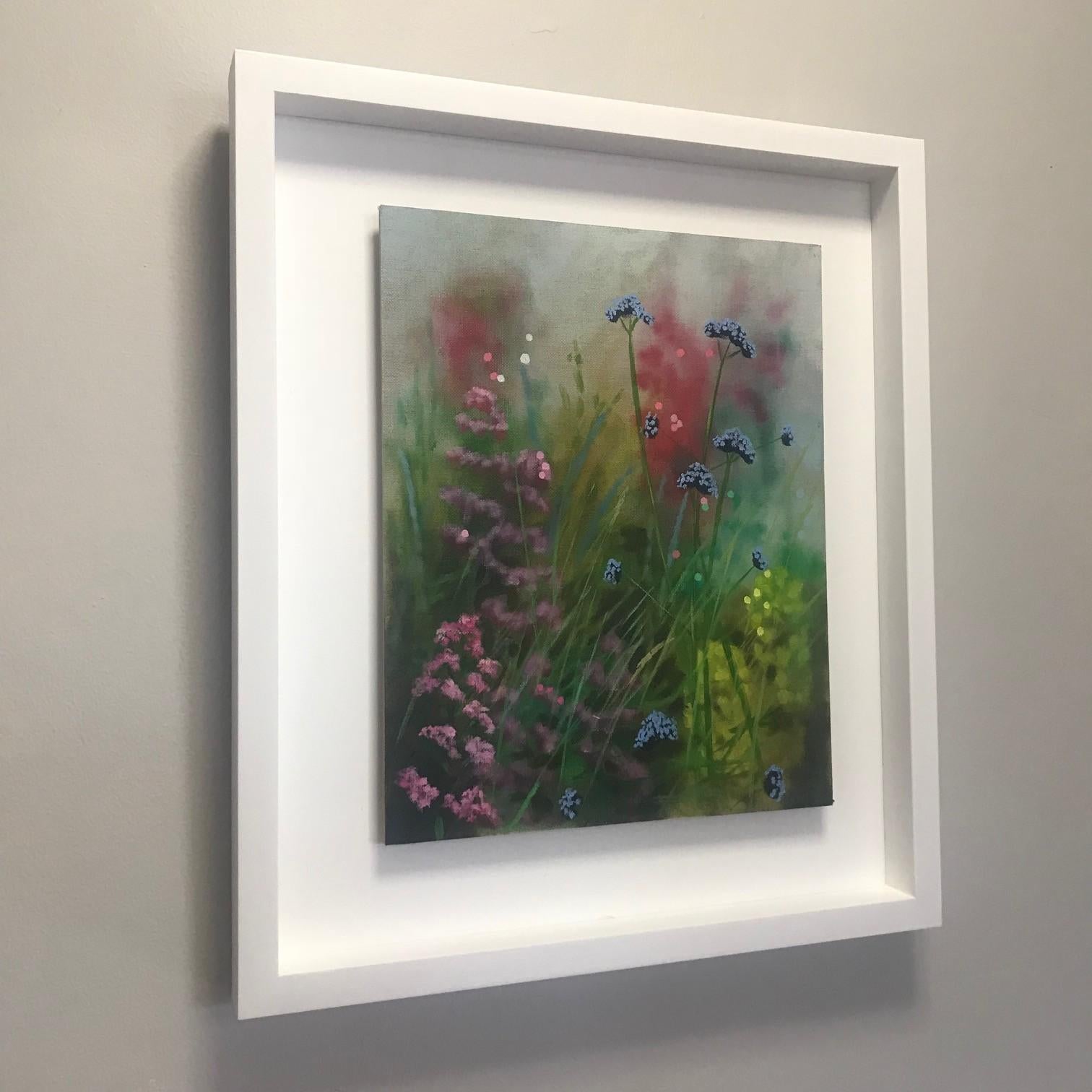 Island Garden Border III, Floral Painting on Board by Dylan Lloyd for Sale For Sale 8