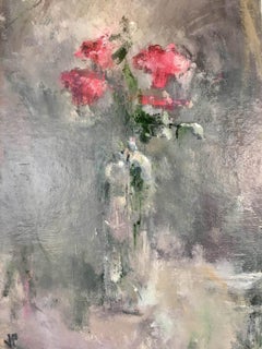 Pink Roses, Jemma Powell, Original Contemporary Oil Painting, Signed and Framed