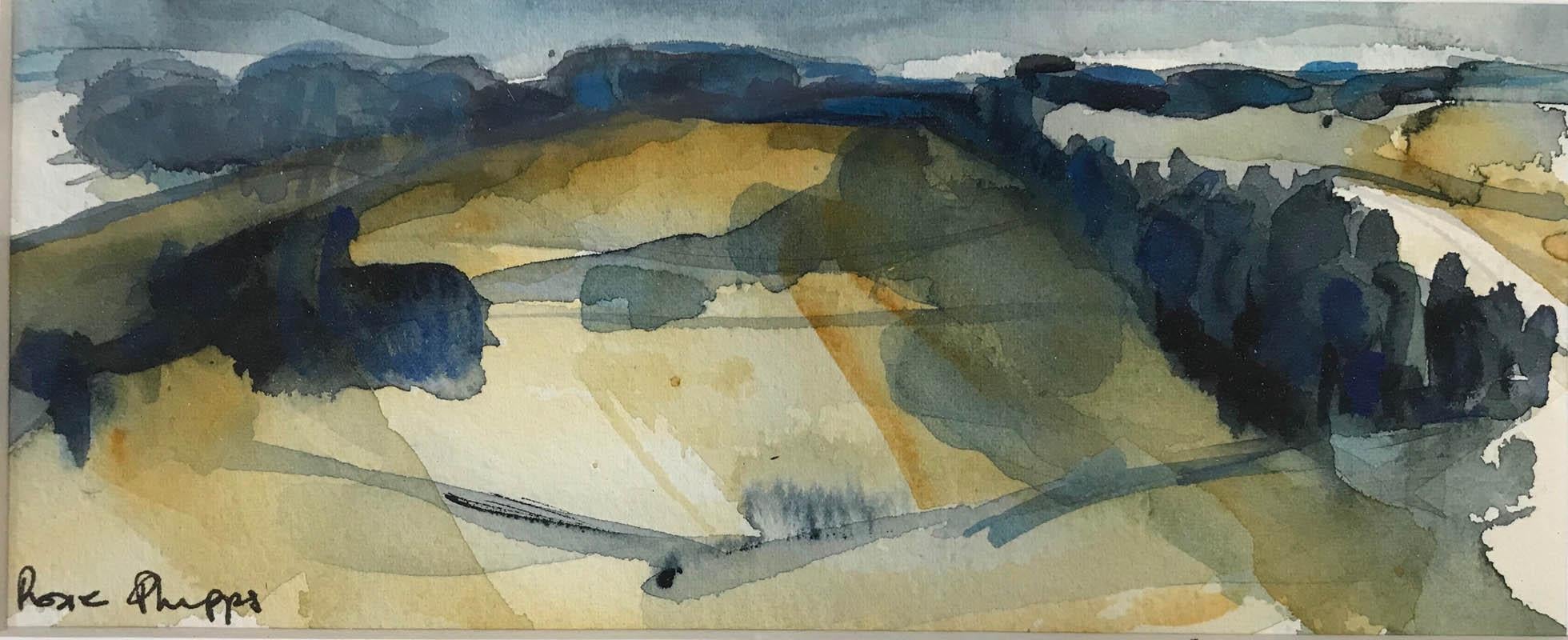 Paysage des Cotswolds
Rosie Phipps
Paysage, techniques mixtes
Encadré Taille : L 40cm x H 23cm
Taille montée : L 34.5cm x H 19cm
Taille de l'image : L 25cm x 10cm
£250

Rosie déclare : "La peinture est un peu comme un voyage. On ne sait jamais si le