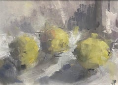 Three Lemons I BY JEMMA POWELL, Original Contemporary Oil Painting, Still Life