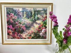 The Long Garden, Trevor Waugh, Original Contemporary Oil Painting on Board
