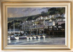 Dartmouth Harbour, Trevor Waugh, Devon Art, River Dart, Original Oil Painting