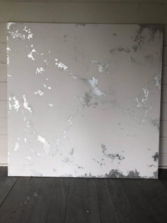 Venezia 1 DI ZOE LOUISE, Pittura originale, Foglia d'argento, Arte contemporanea inglese