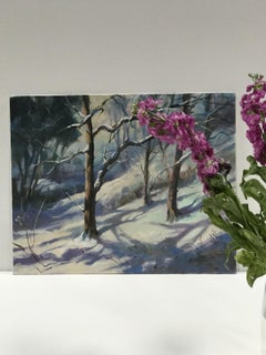 Trevor Waugh, Winter Trees, Original Oil Painting, Winter Scene, WinterLandscape