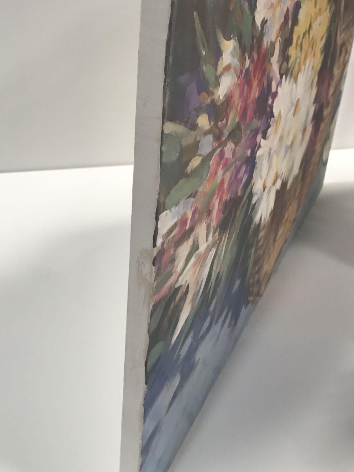 Trevor Waugh, Cesto di fiori, Cesto di luce, Pittura acrilica originale in vendita 2
