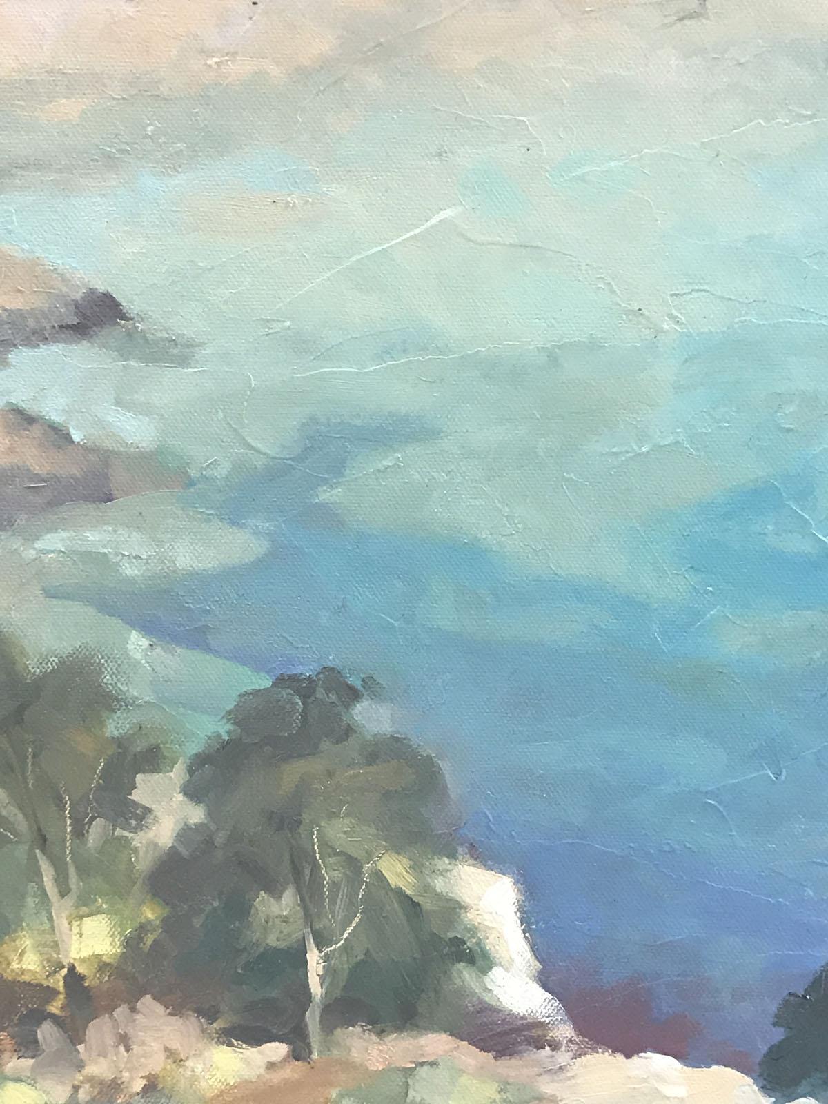 Trevor Waugh, Blue Core Menorca, Original Oil Painting for Sale Online, Menorca For Sale 1