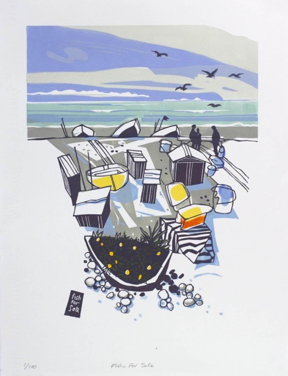Fish for Sale  - Print by Colin Moore