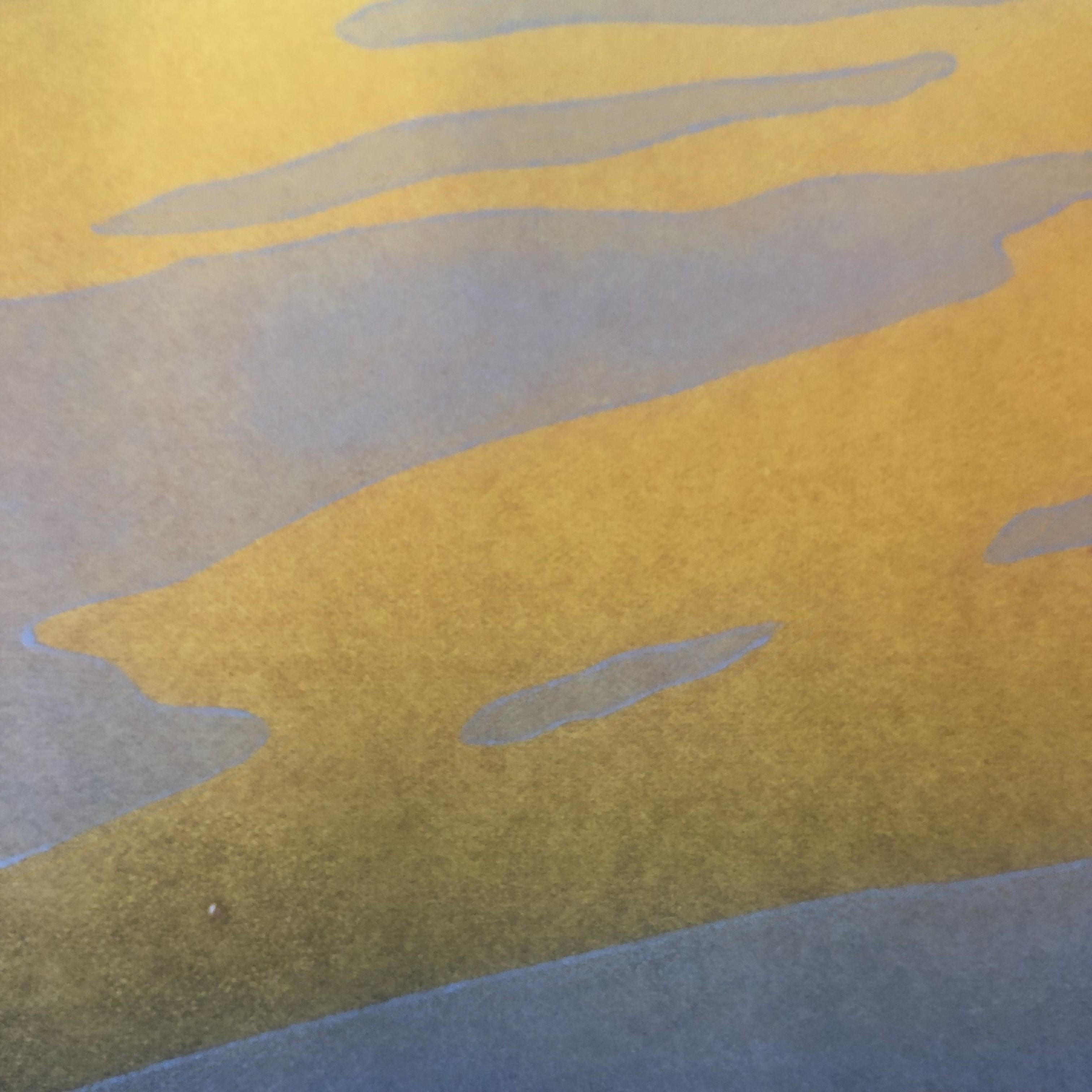 Cley Twighlight, Colin Moore, Stampa linoleografica in edizione limitata, Arte rurale, Mulino a vento in vendita 2