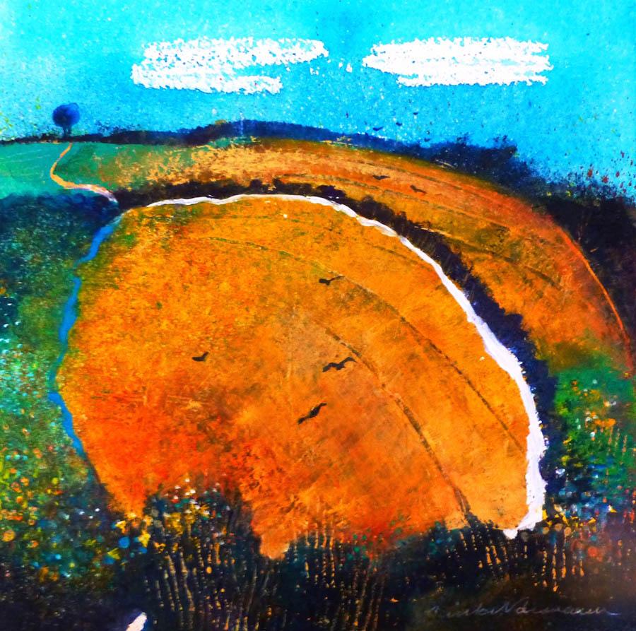 Dopo il raccolto DI ANUK NAUMANN, Pittura contemporanea originale a tecnica mista - Mixed Media Art di Anuk Naumann