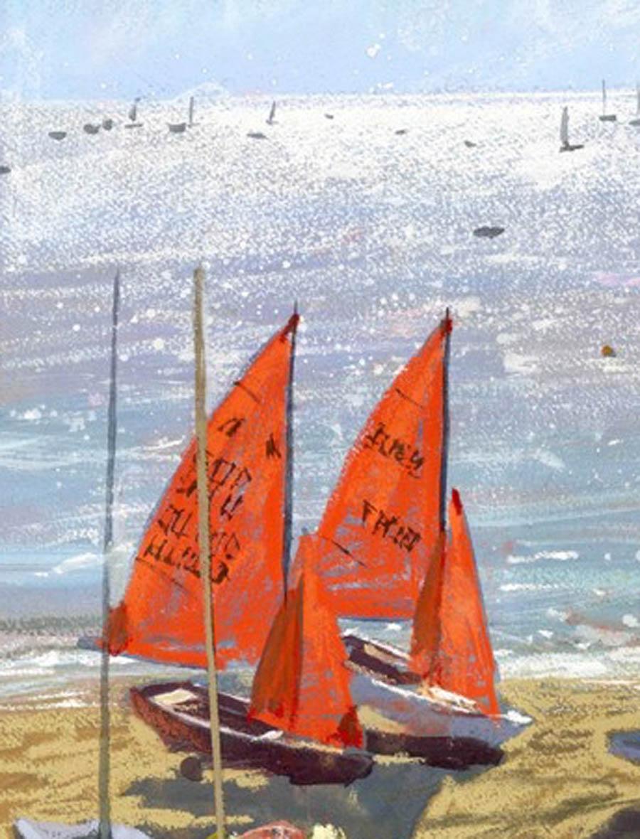 James Bartholomew, Mirror Dinghies 3, Abersoch, Limited Edition Giclee Print 1