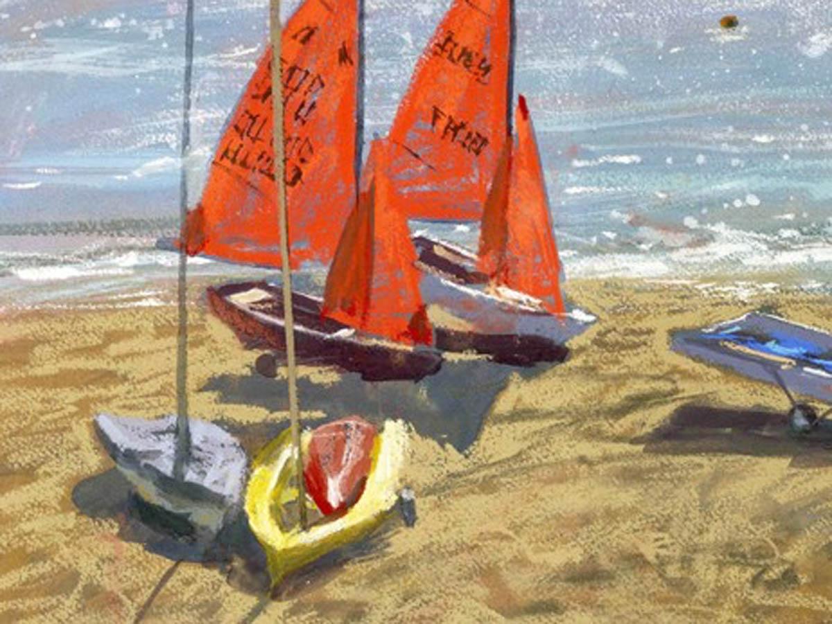 James Bartholomew, Mirror Dinghies 3, Abersoch, Limited Edition Giclee Print 3