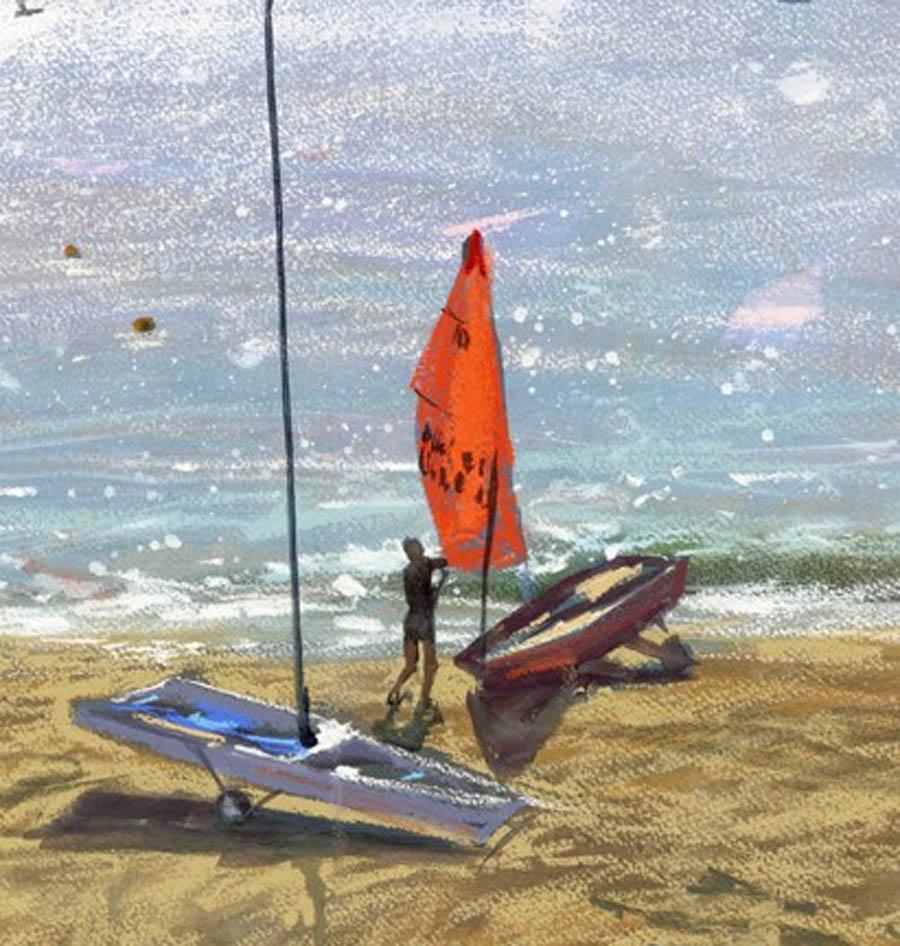 James Bartholomew, Mirror Dinghies 3, Abersoch, Limited Edition Giclee Print 2
