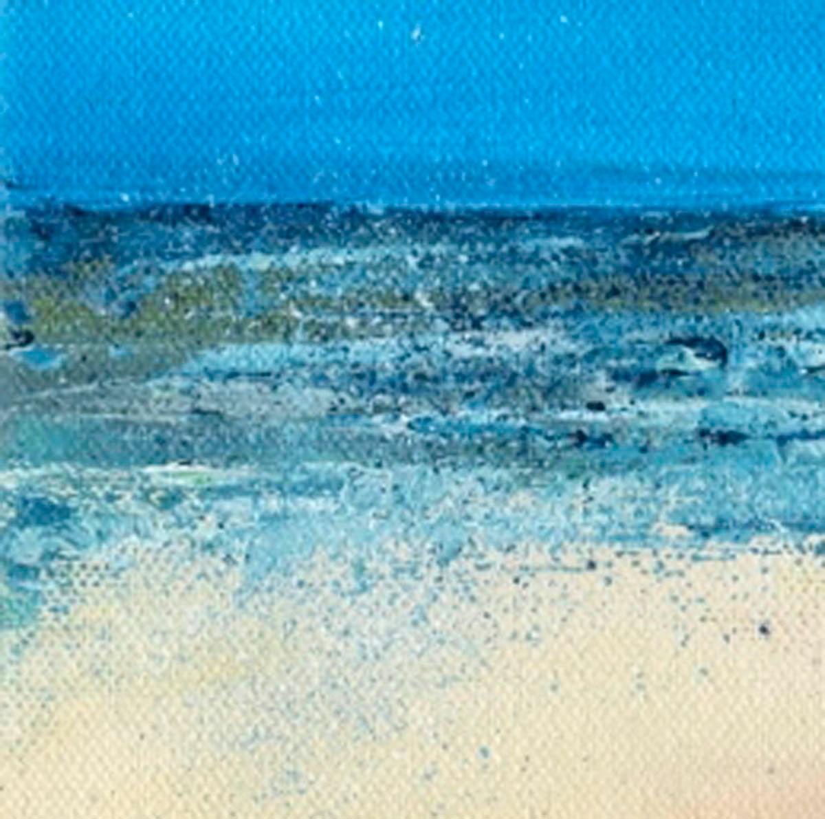 Janette George primarily paints landscapes and seascapes. She finds she is drawn to expressing places she has visited where light and colour interact to provide beauty – wide expansive skies, the hues of nature, reflections in water, textures and