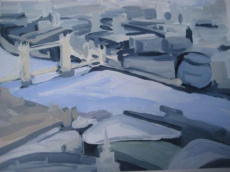 Sarah Adams City Hall and Tower Bridge BY SARAH ADAMS, Cityscape Art