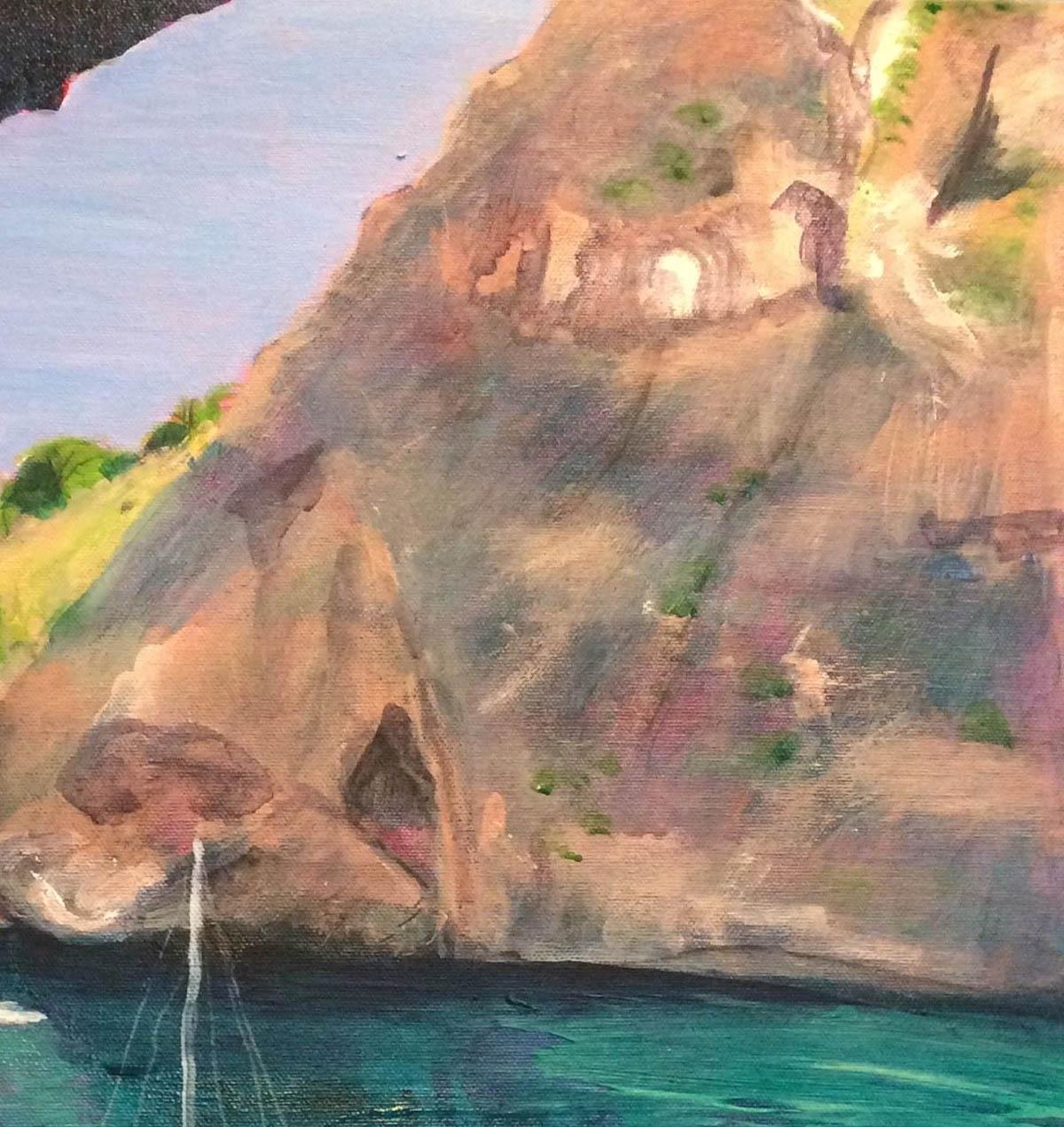 Sa Calobra, Majorca, Peri Taylor, Impressionist Landscapes, Original Painting 3