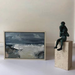 Stormy Sea BY JEMMA POWELL, Original Oil Painting, Contemporary Seascape Art
