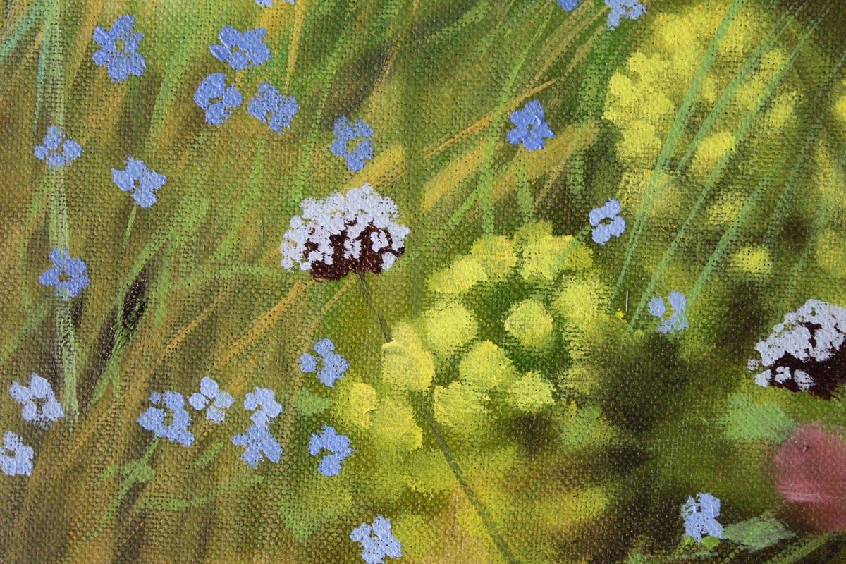 Dylan Lloyd, Bordo del giardino dell'isola V, Pittura originale di paesaggio, Arte della natura in vendita 3