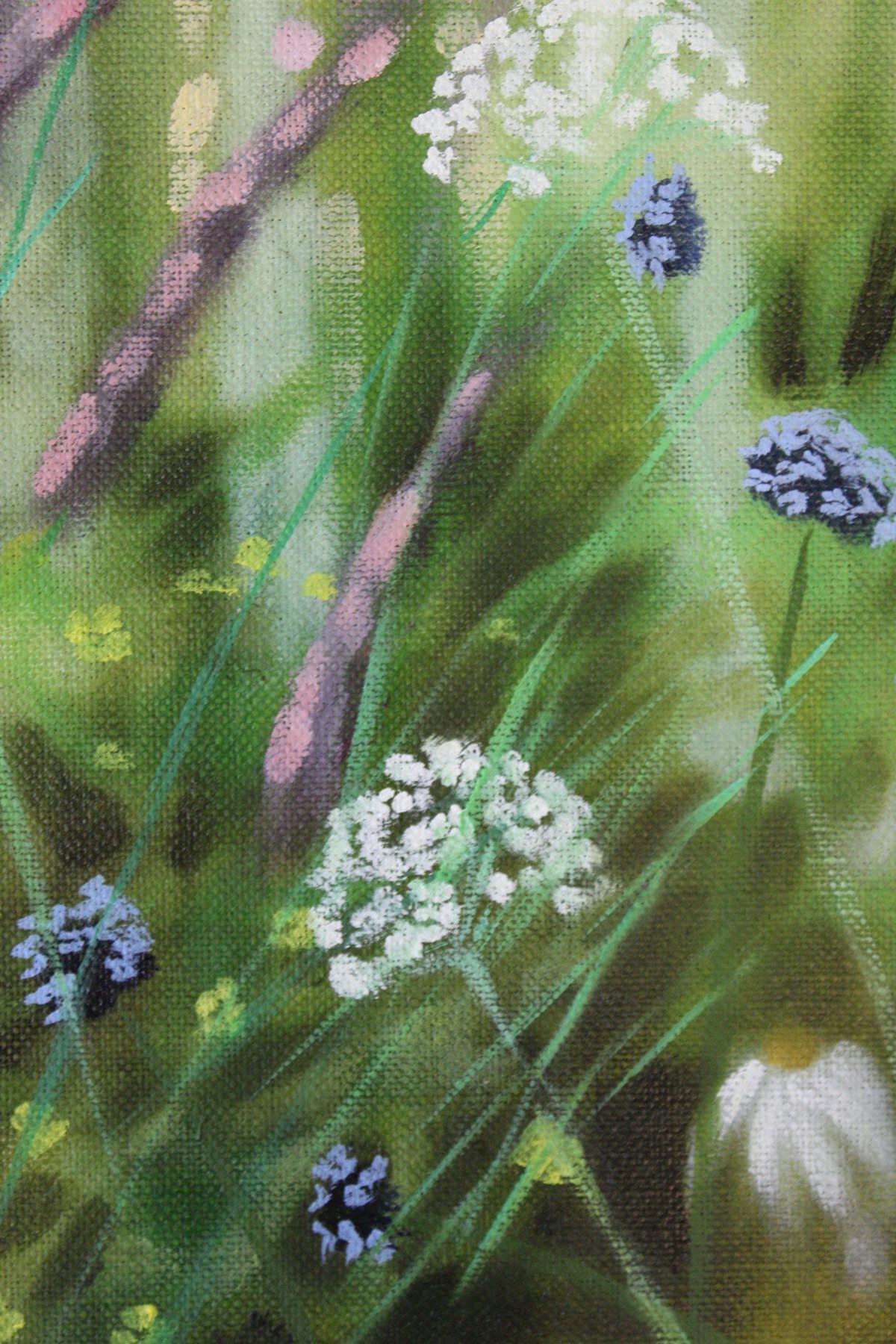 Dylan Lloyd, Island Garden Border VI, Original Landscape Painting, Floral Art For Sale 3