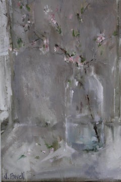 Jemma Powell, Blossom II, Original Oil Painting, Still Life Art