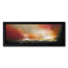 El tiempo se detuvo, Pintura original de paisaje marino, Arte Turneresque