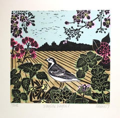 Wayside Wagtail de KATE HEISS, Paysage Art, Art de la nature