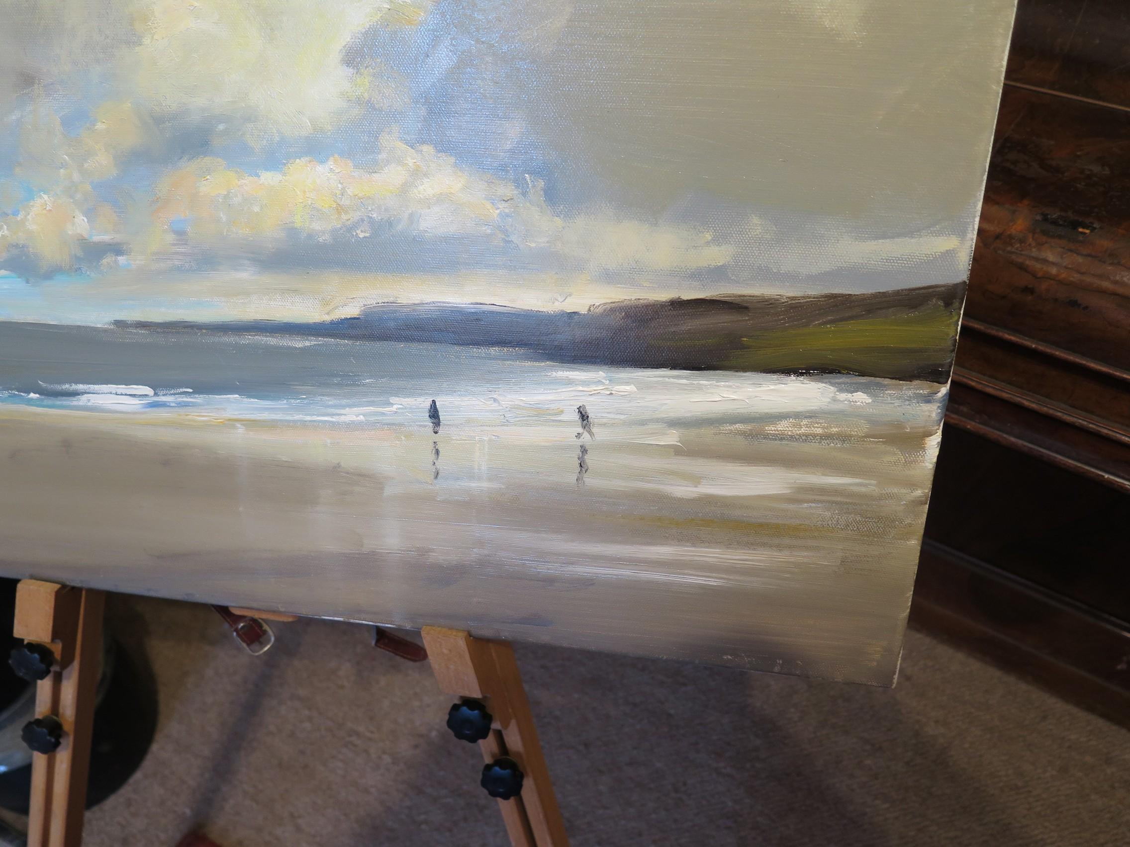 Scarborough, Sept 30. Painting by Malcolm Ludvigsen, Original Painting, Seascape 2