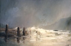 Humber BY KIM PRAGNELL, Original Landscape Painting, Contemporary Seascape Art 