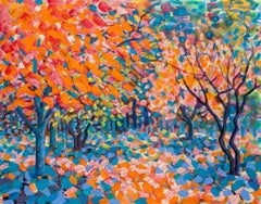 Maples, Rosemary Farrer, Bright Art, Landscape Art, Modern Landscape Painting