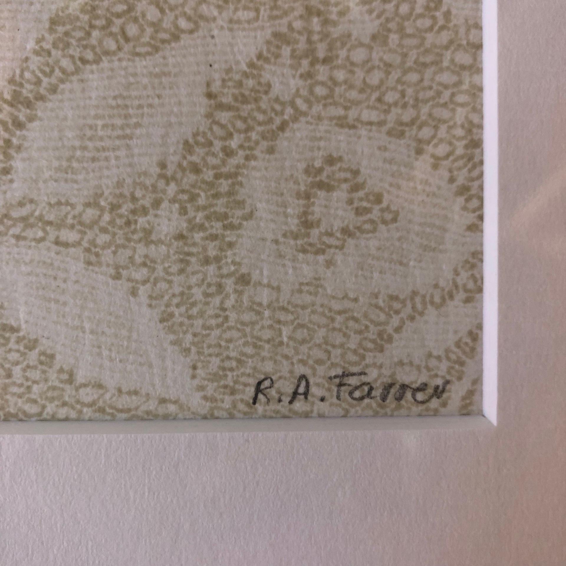 Rosemary Farrer, Still Life with Net Curtain, Still Life Print, Original Art 2