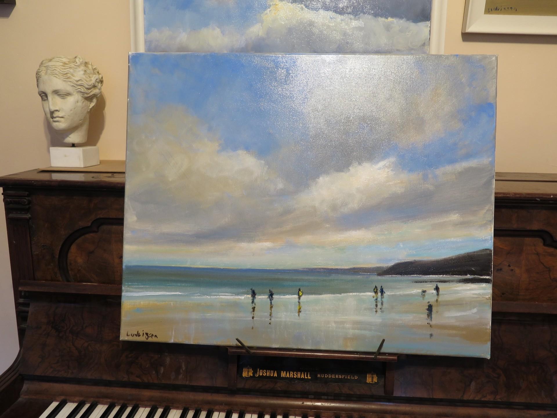 Scarborough, Nov 14. original seascape by Malcolm Ludvigsen, Beach Art, Seacape  3