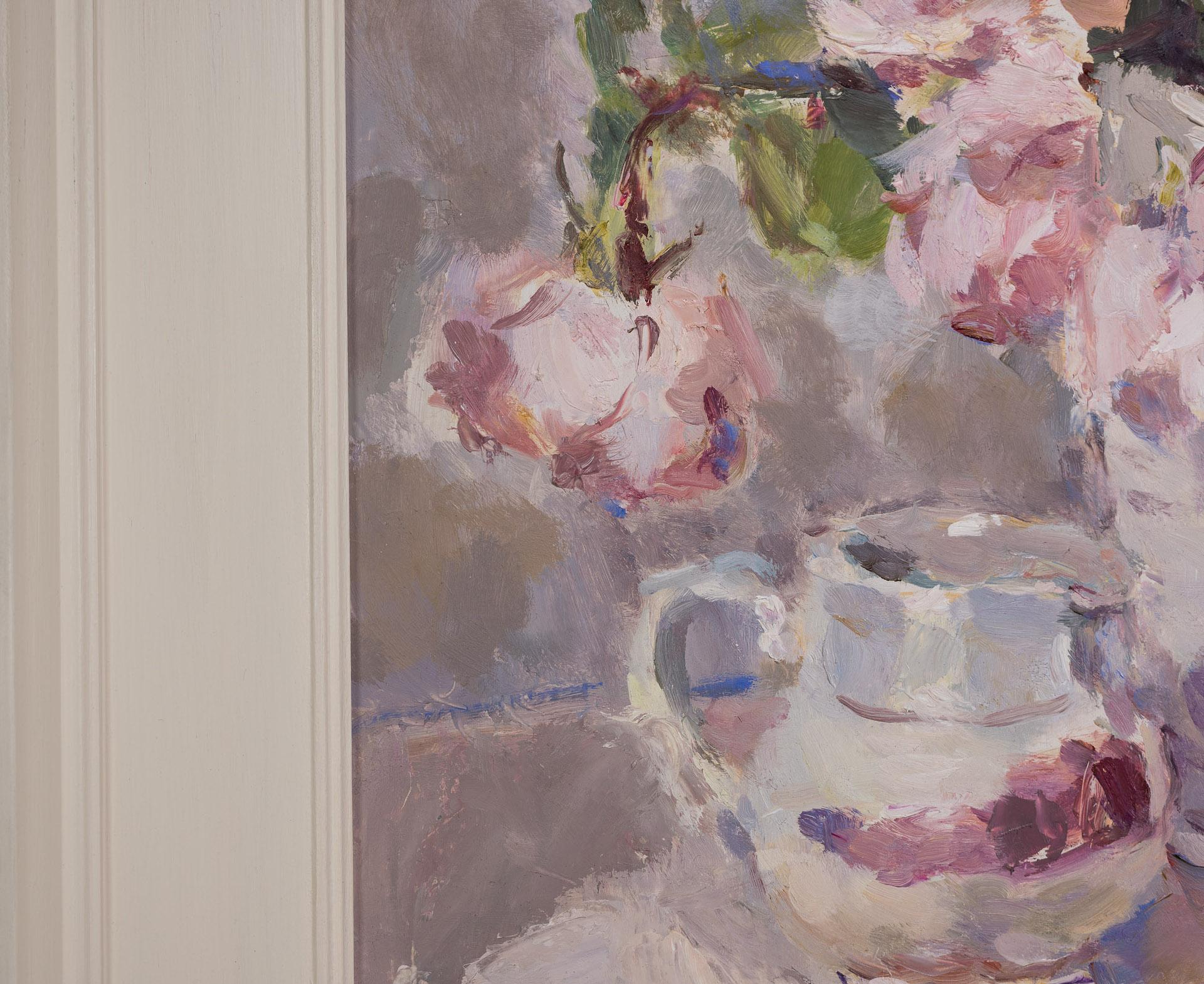 Spring Roses BY LYNNE CARTLIDGE, Flower Art, Affordable Original Painting 1