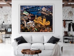 Above Westminster IX, London, Alicia Dubnyckyj, Cityscape Art, Original Abstract