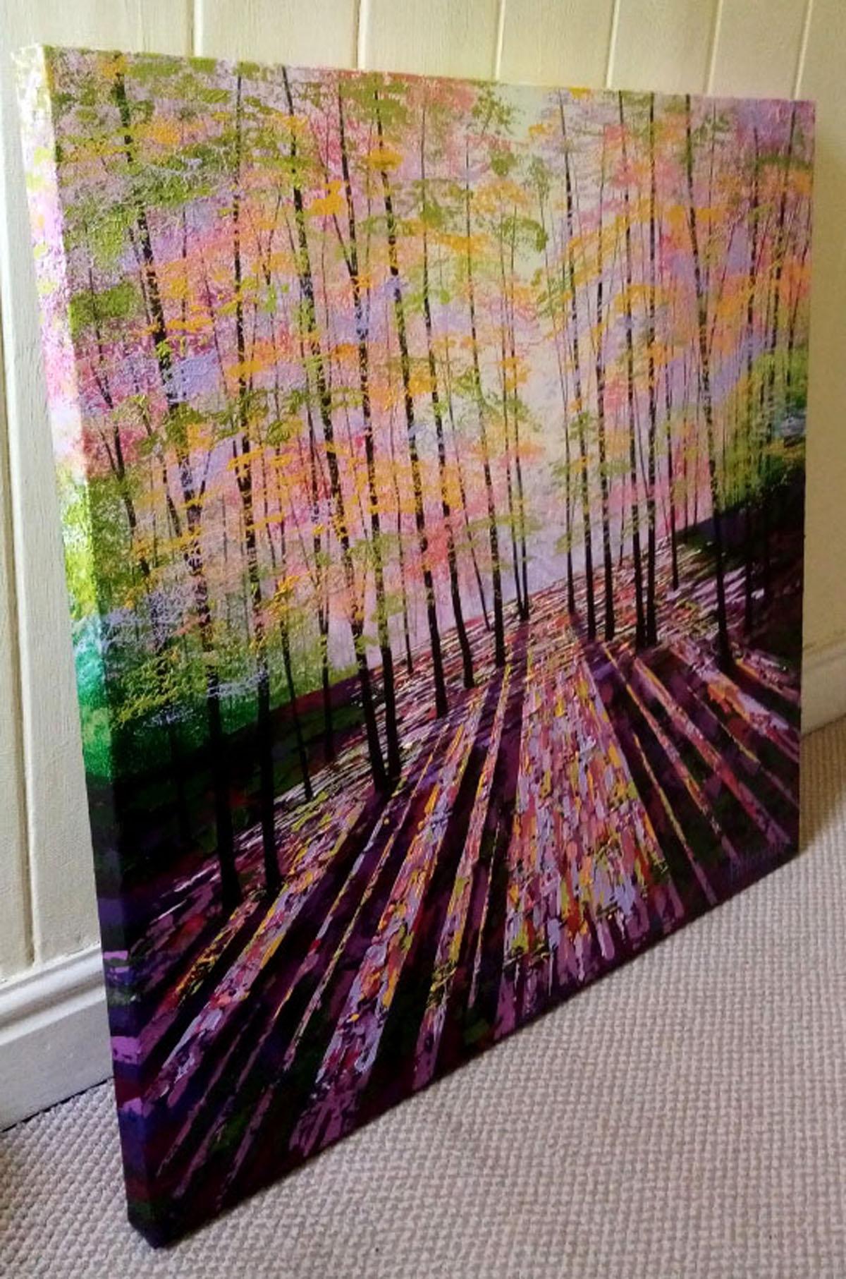 Amanda Horvath, The Harmony of Trees, Contemporary Bright Landscape Painting 2