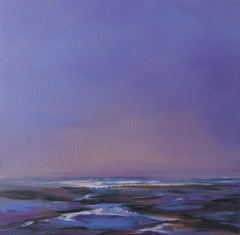 Sea Lavender, Helen Robinson, Original Seascape Painting, Purple Painting