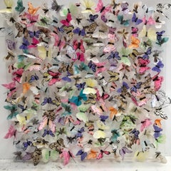 Michael Olsen, Multitude of Butterflies, Quirky Artwork, Sculpture Painting Art