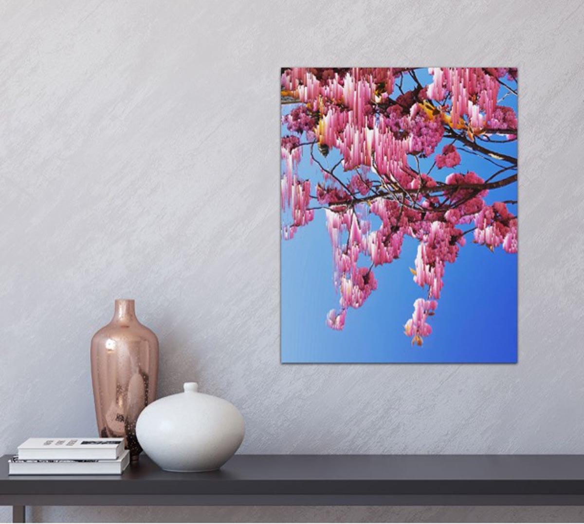 Blossom, Katie Hallam, Flower Art, Digital Print, Photographic Artwork, Bright For Sale 1