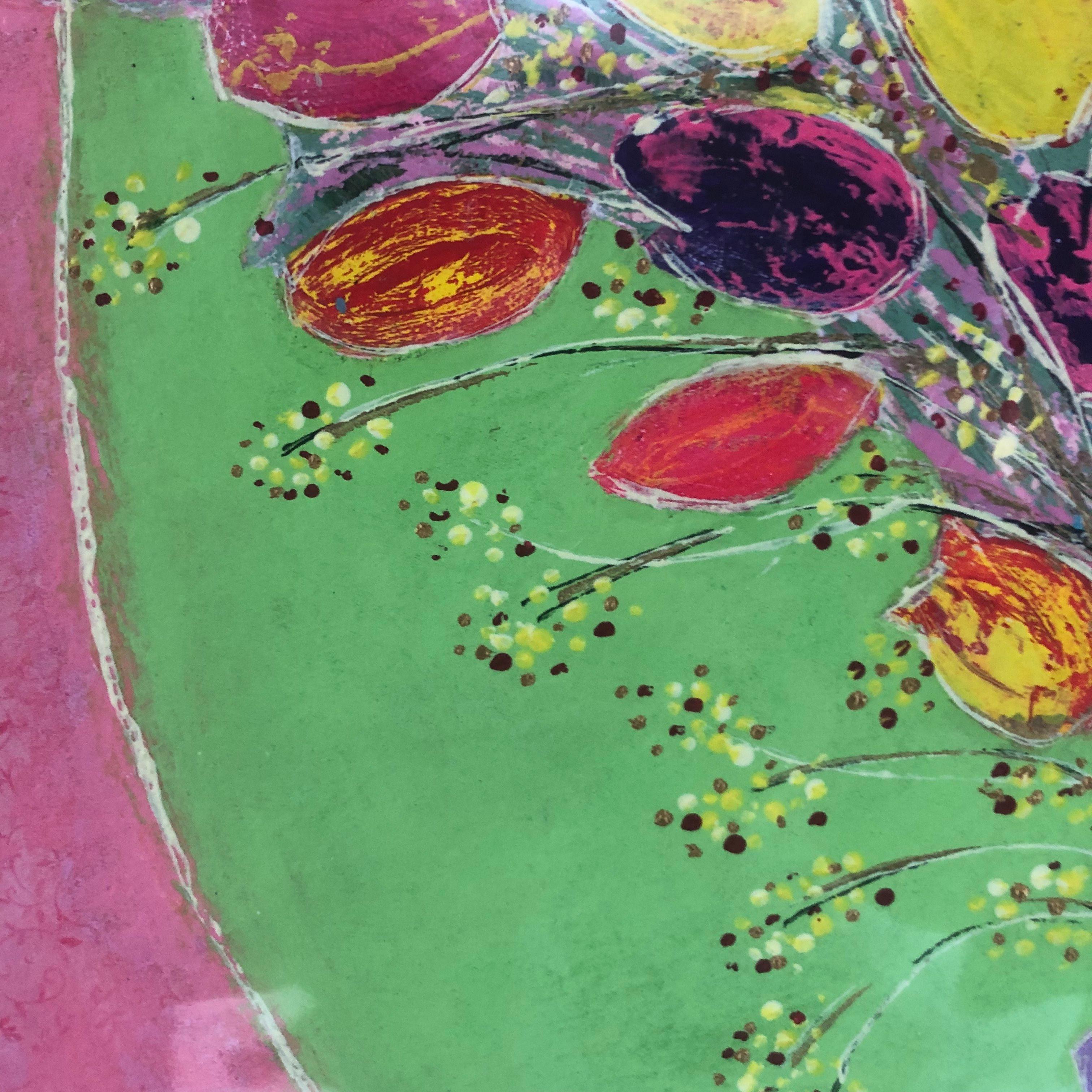 Amy Christie, Colour Burst, Bright Art, Floral Art, Still Life Print, Affordable For Sale 4