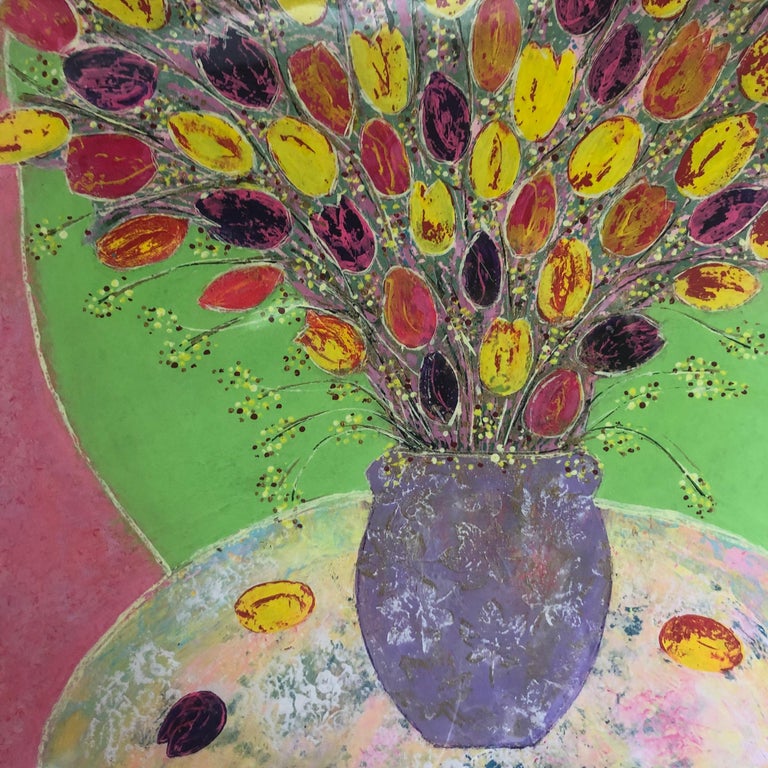 Amy Christie, Colour Burst, Bright Art, Floral Art, Still Life Print, Affordable For Sale 9