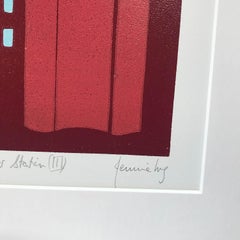 Jennie Ing, Red Battersea Powerstation III, Impresiones arquitectónicas, Arte de paisajes urbanos