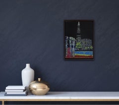 Jennifer Jokhoo, Borough Solstice, Dark Print, Cityscape Art, Architectural Art