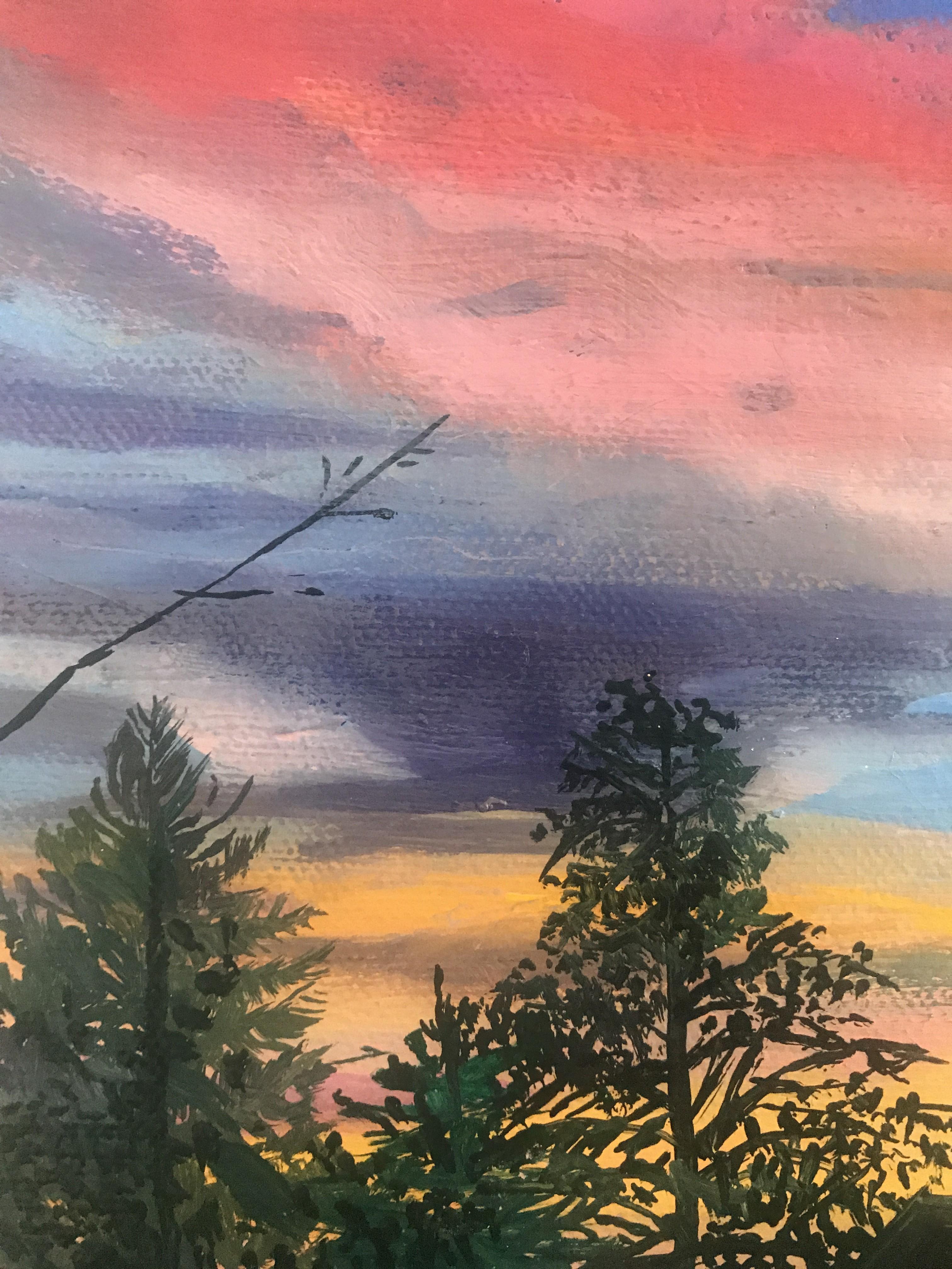 Daisy Clarke, Home, Original Landscape Painting, Bright Art, Impressionist Art For Sale 1