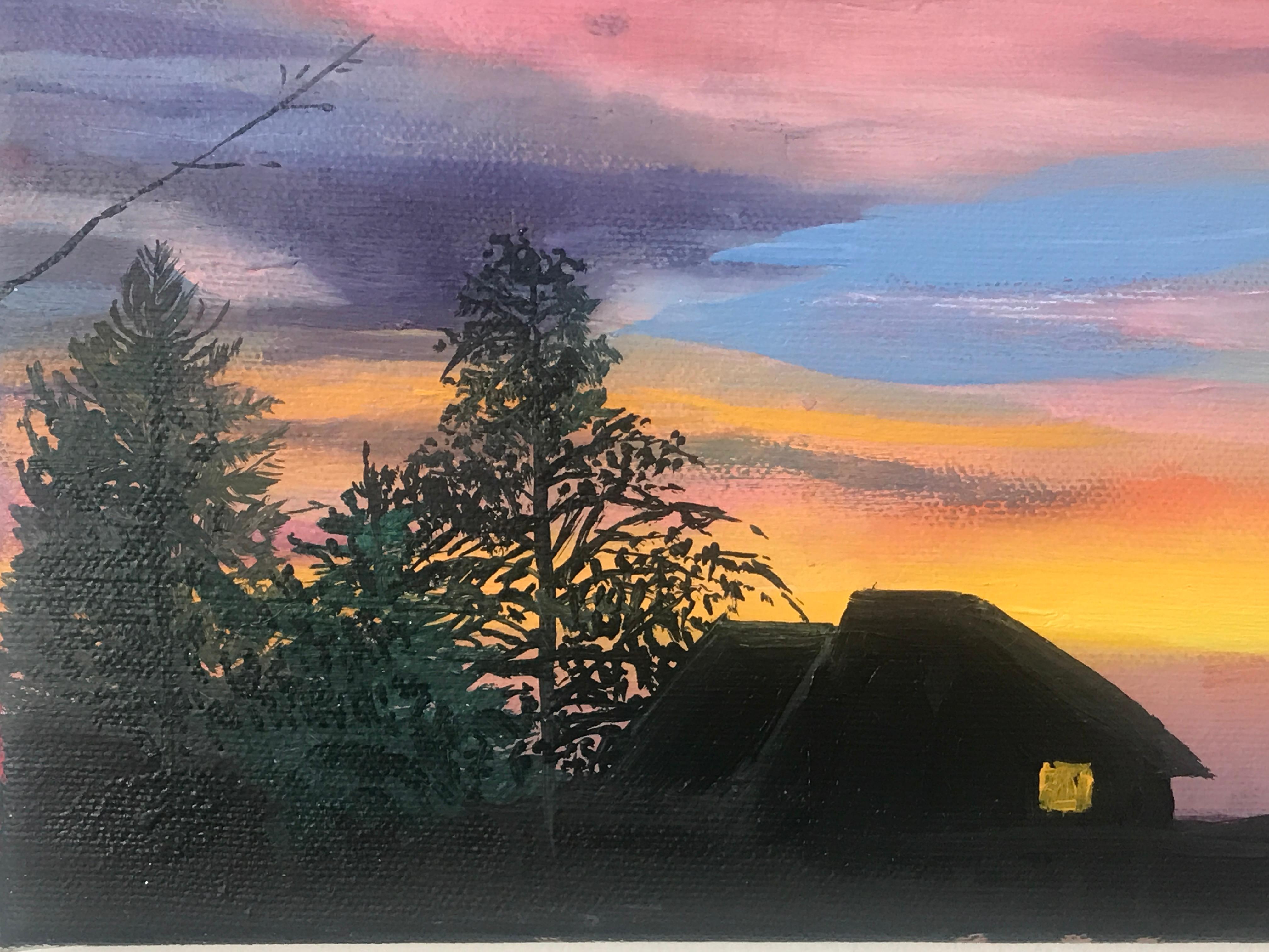 Daisy Clarke, Home, Original Landscape Painting, Bright Art, Impressionist Art For Sale 2